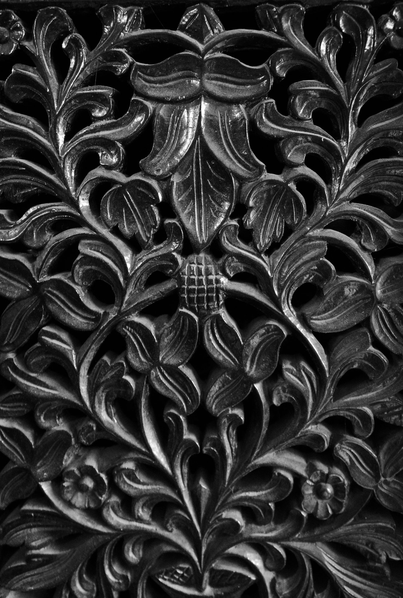 CNC carved mandala door